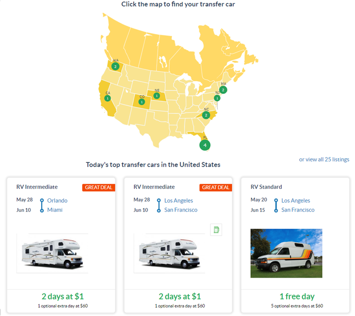 Transfercar Map