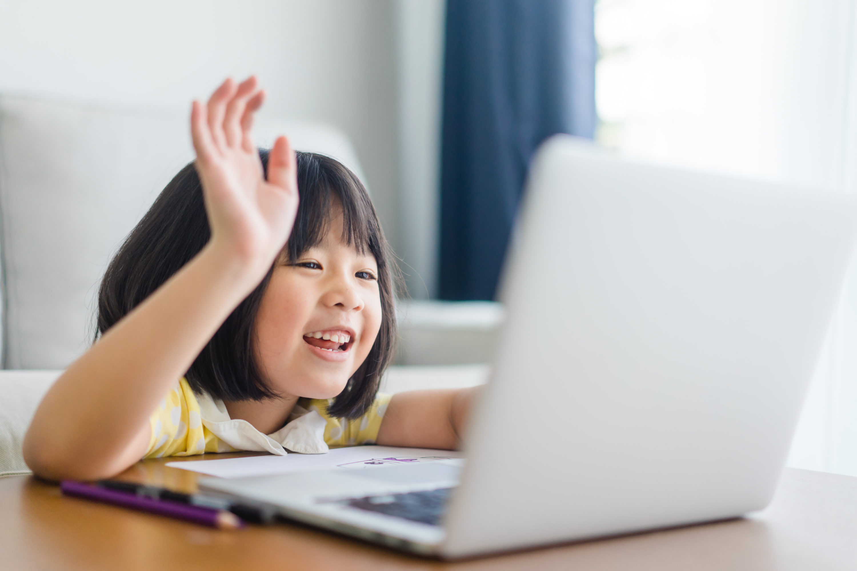 Young Student Learning Online
