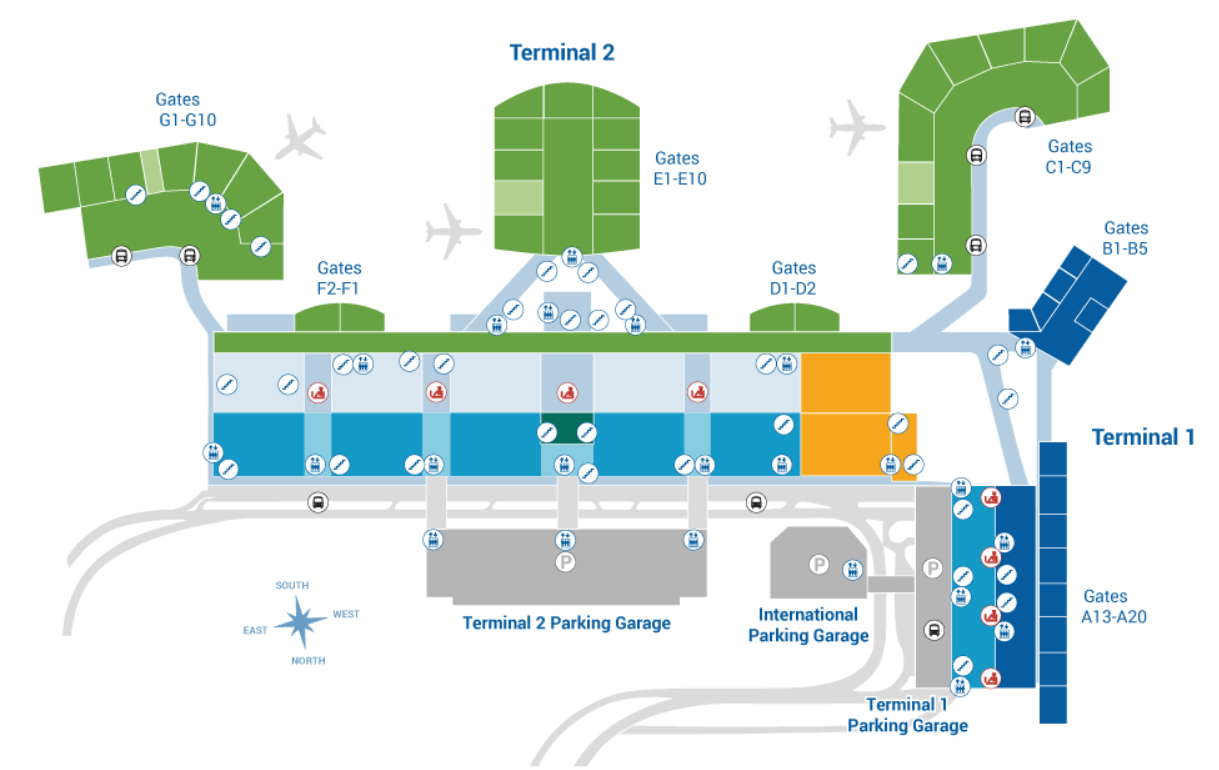 Daniel K. Inouye International Airport Map