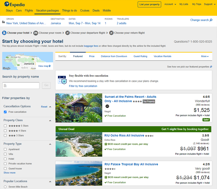 Expedia Unreal Deals