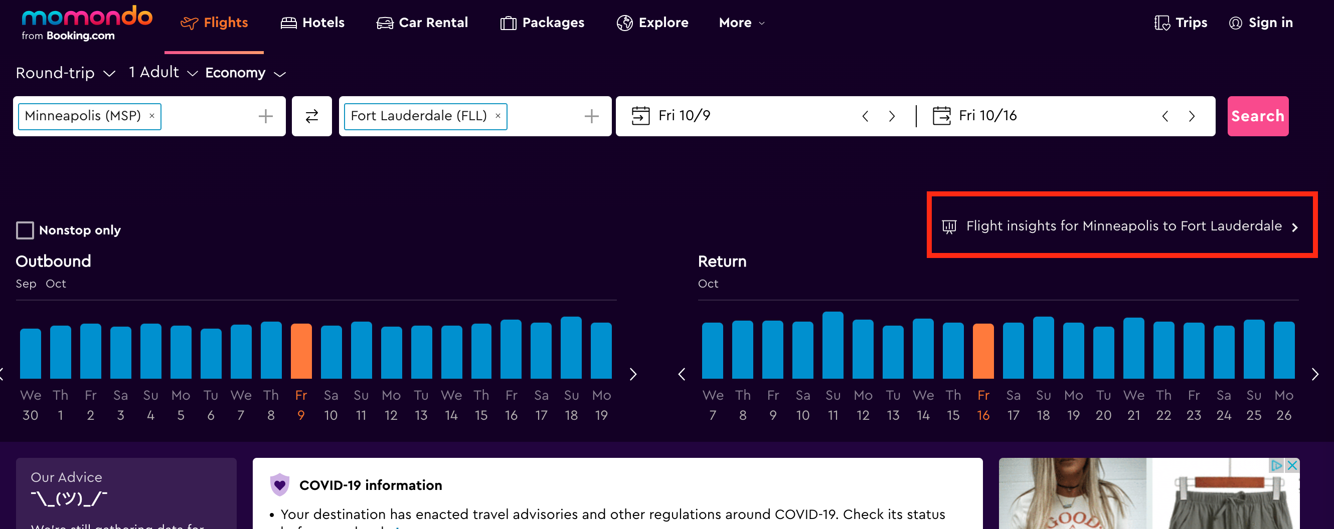 Momondo flight insights
