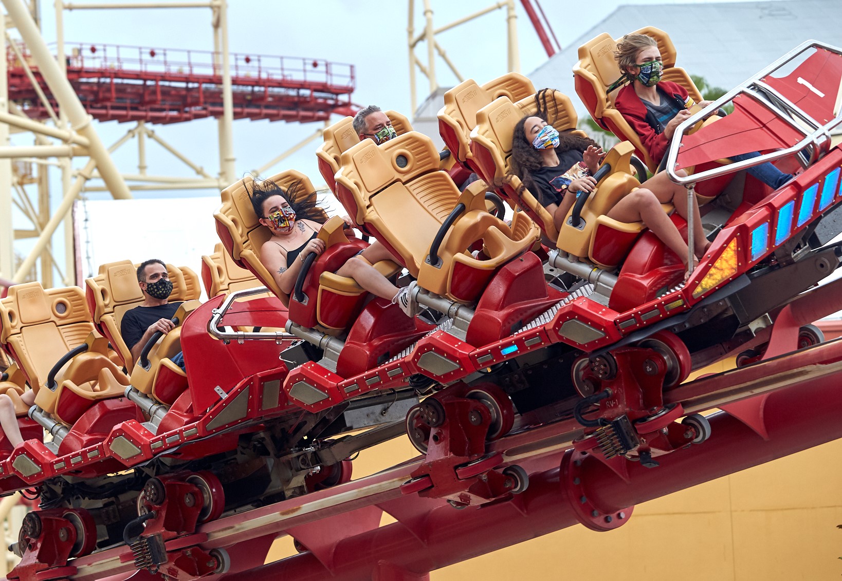 Universal Orlando Hollywood Rip Ride Rockit Face Masks