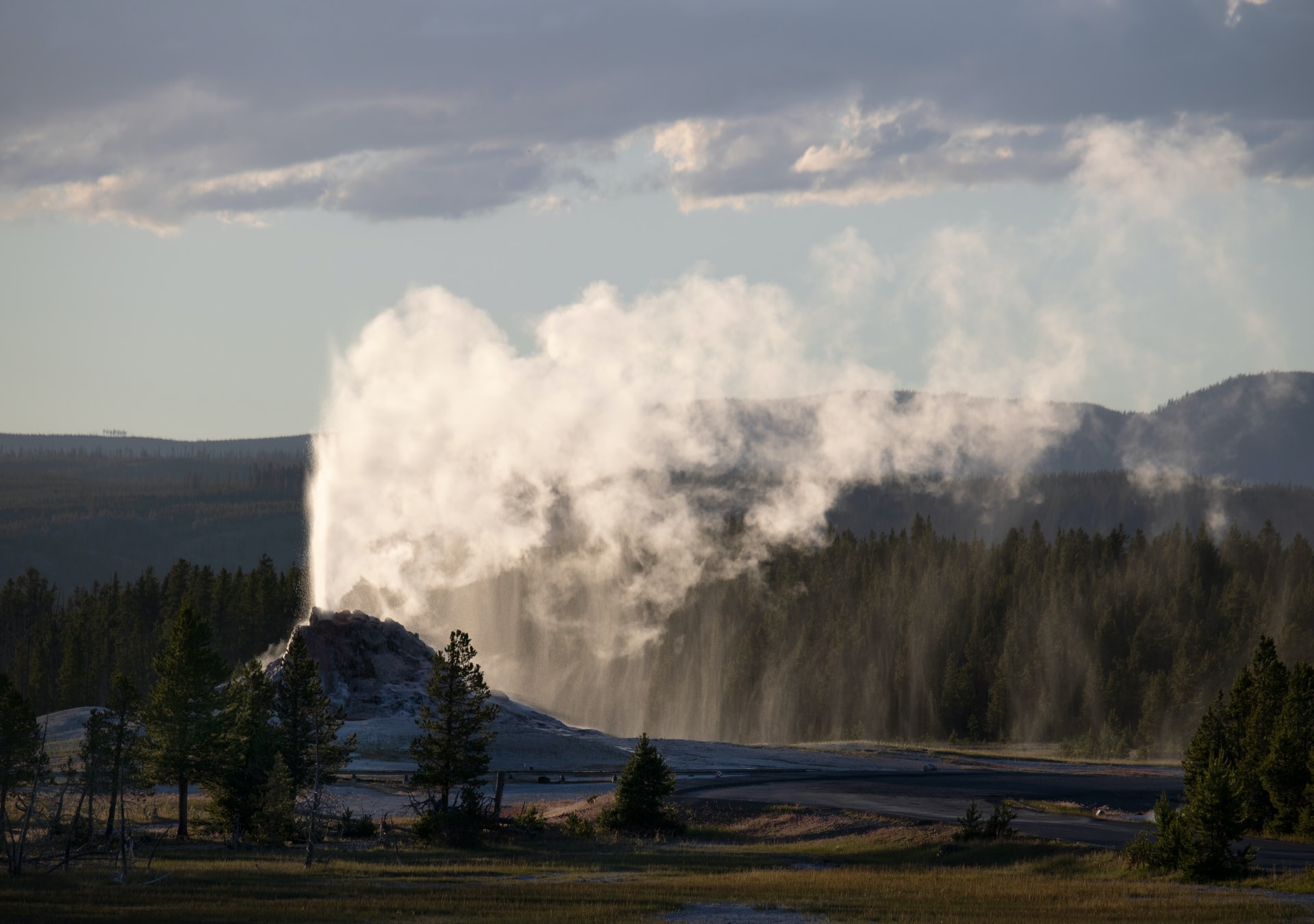 White Dome Geyser Yellowstone