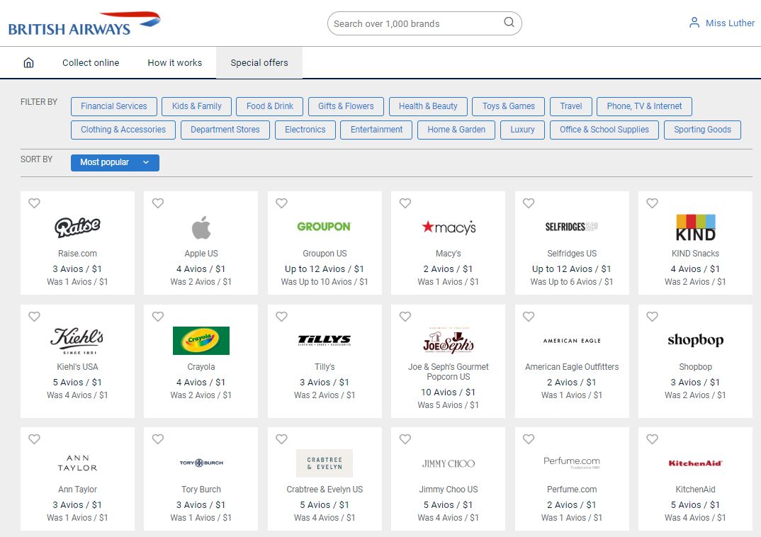 British Airways Executive Club eStore Special Offers British Airways Executive Club eStore Special Offers