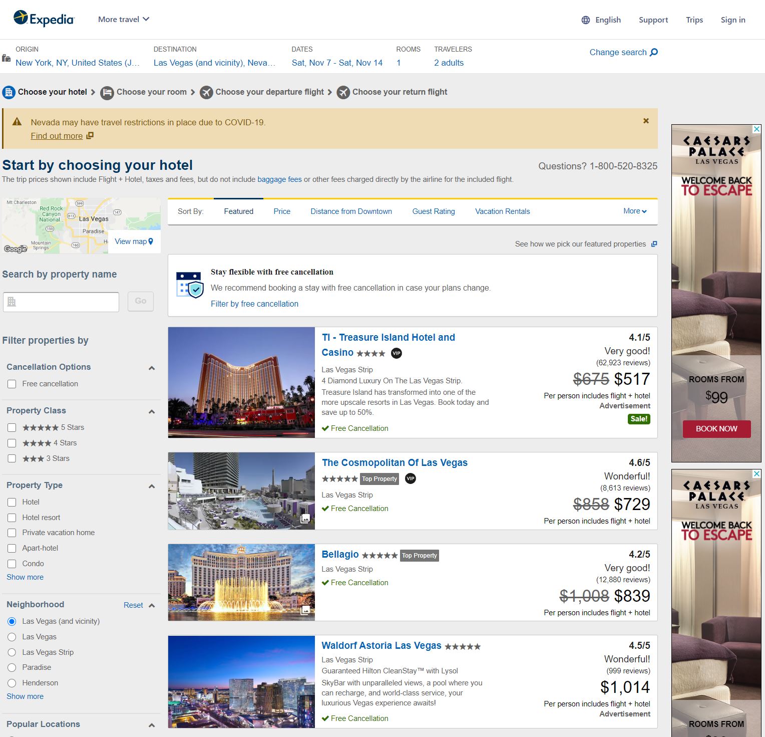 Expedia Las Vegas Packages
