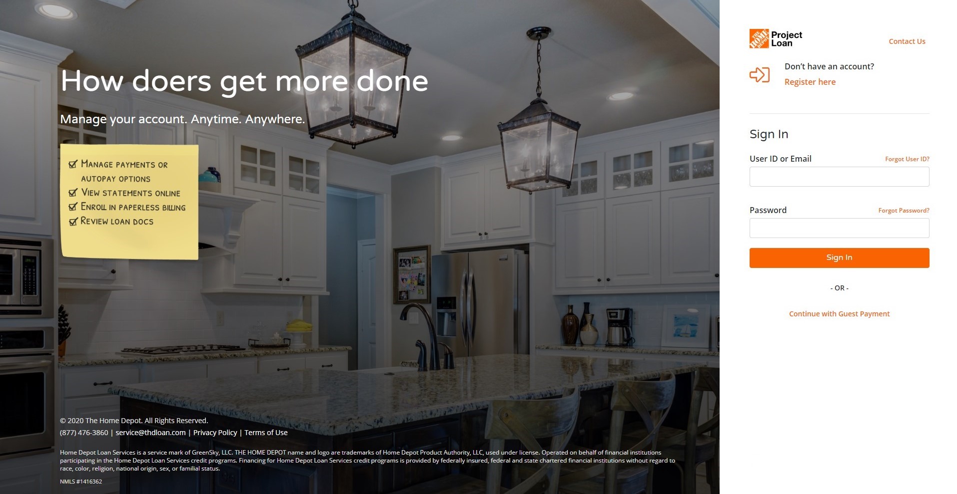 Home Depot Project Loan portal