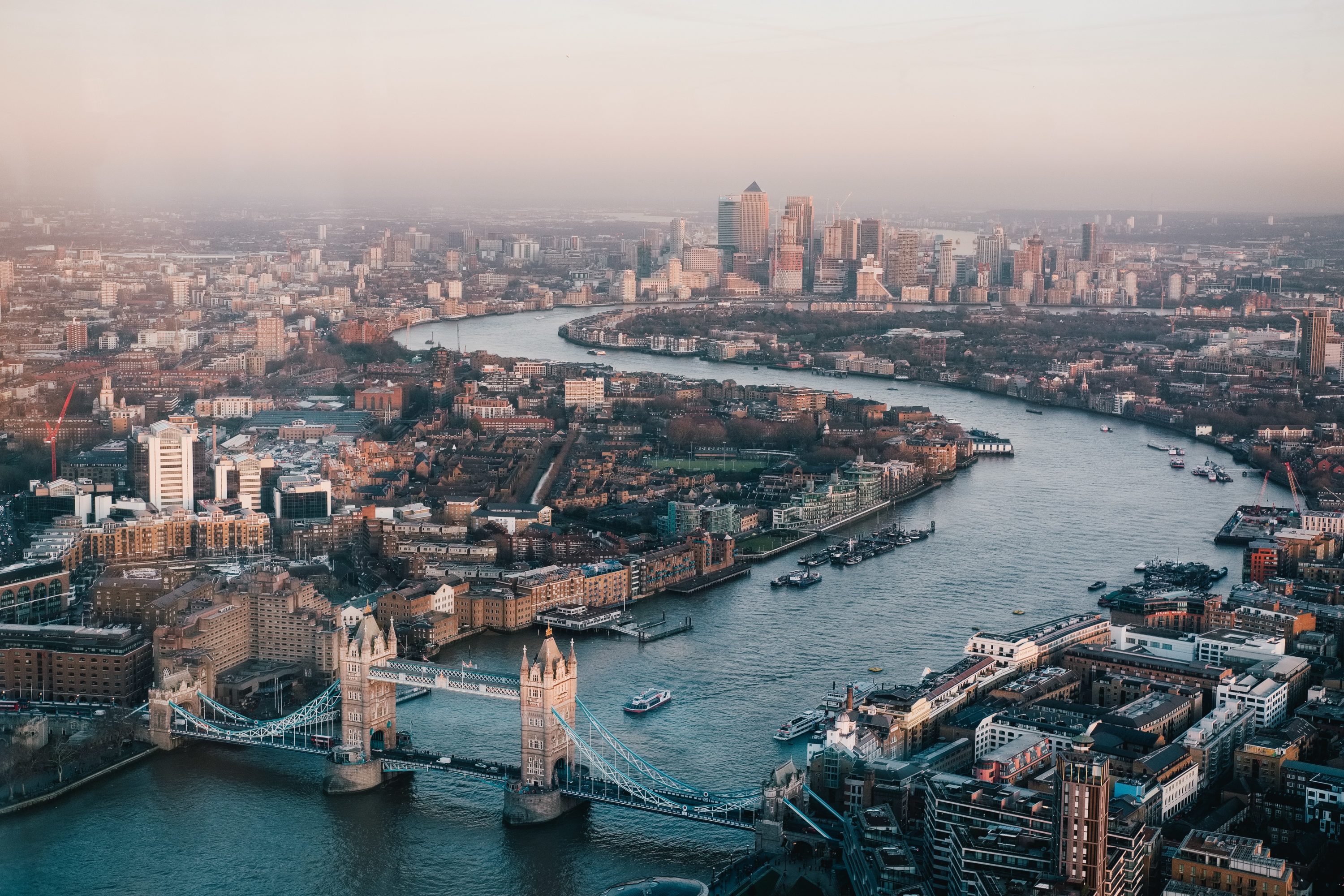 London skyline and River Thames