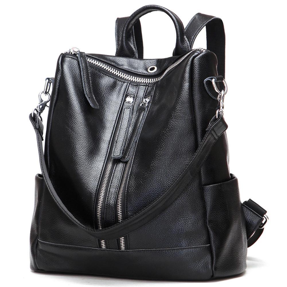 Modoker Convertible Leather Backpack Purse for Women