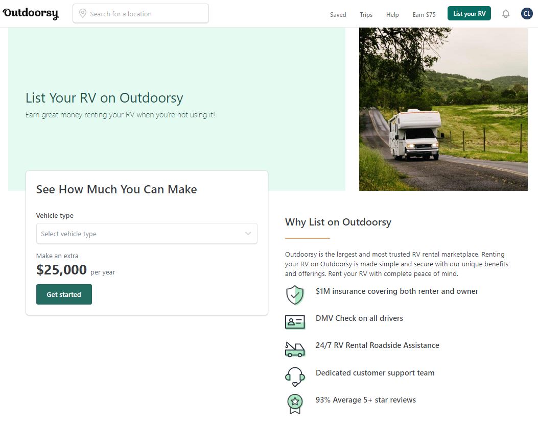 Outdoorsy RV Owner