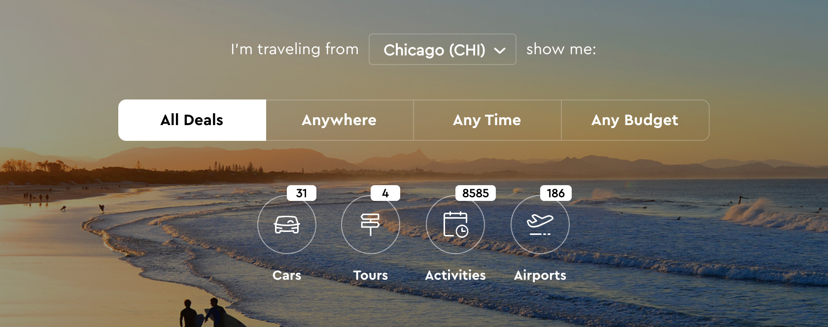 Searching for deals on Momondo
