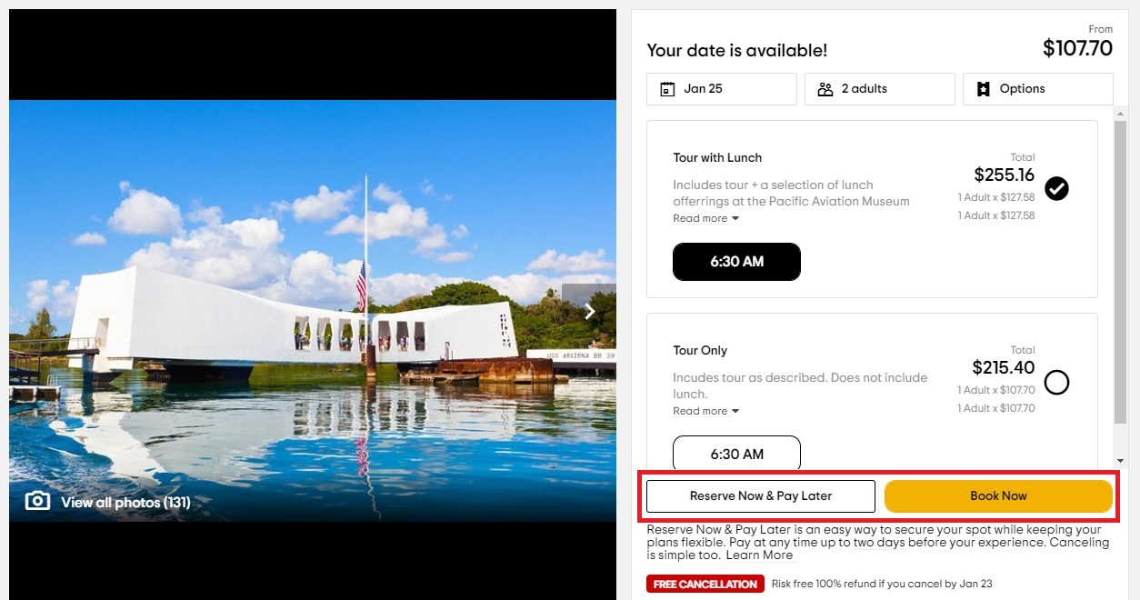 TripAdvisor Things to Do Oahu tour booking
