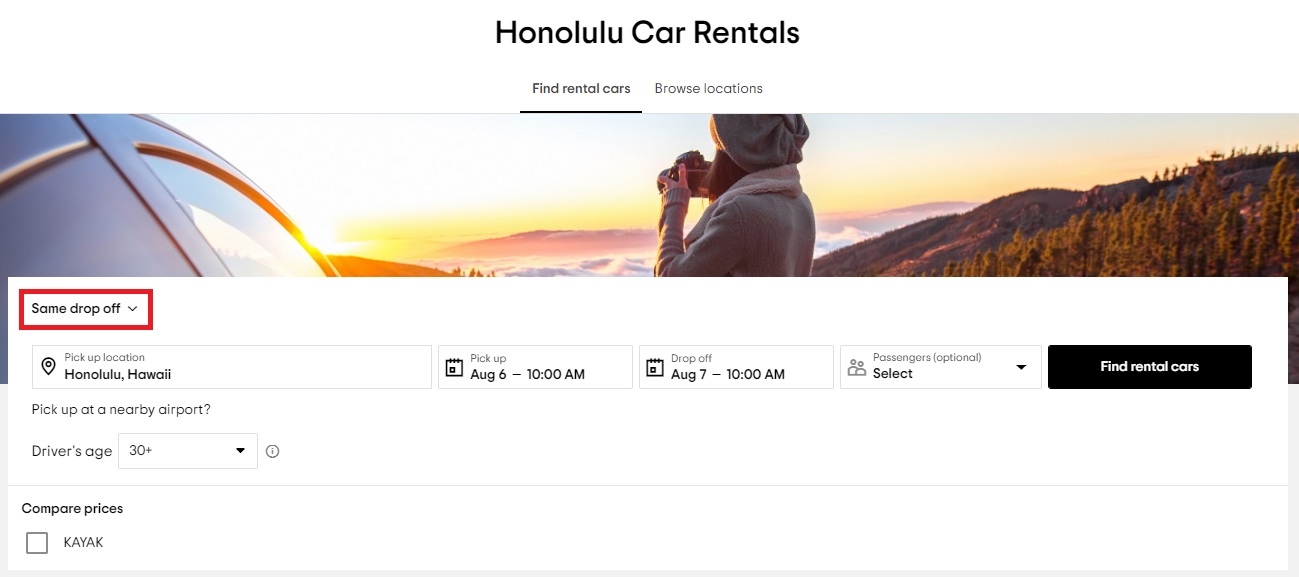 TripAdvisor car rentals