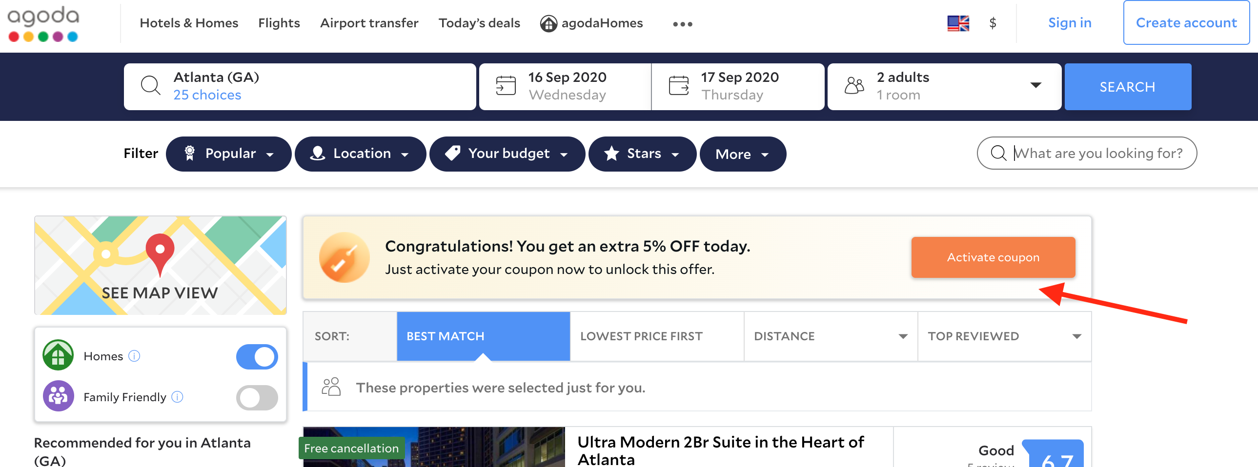 Agoda on site coupon code