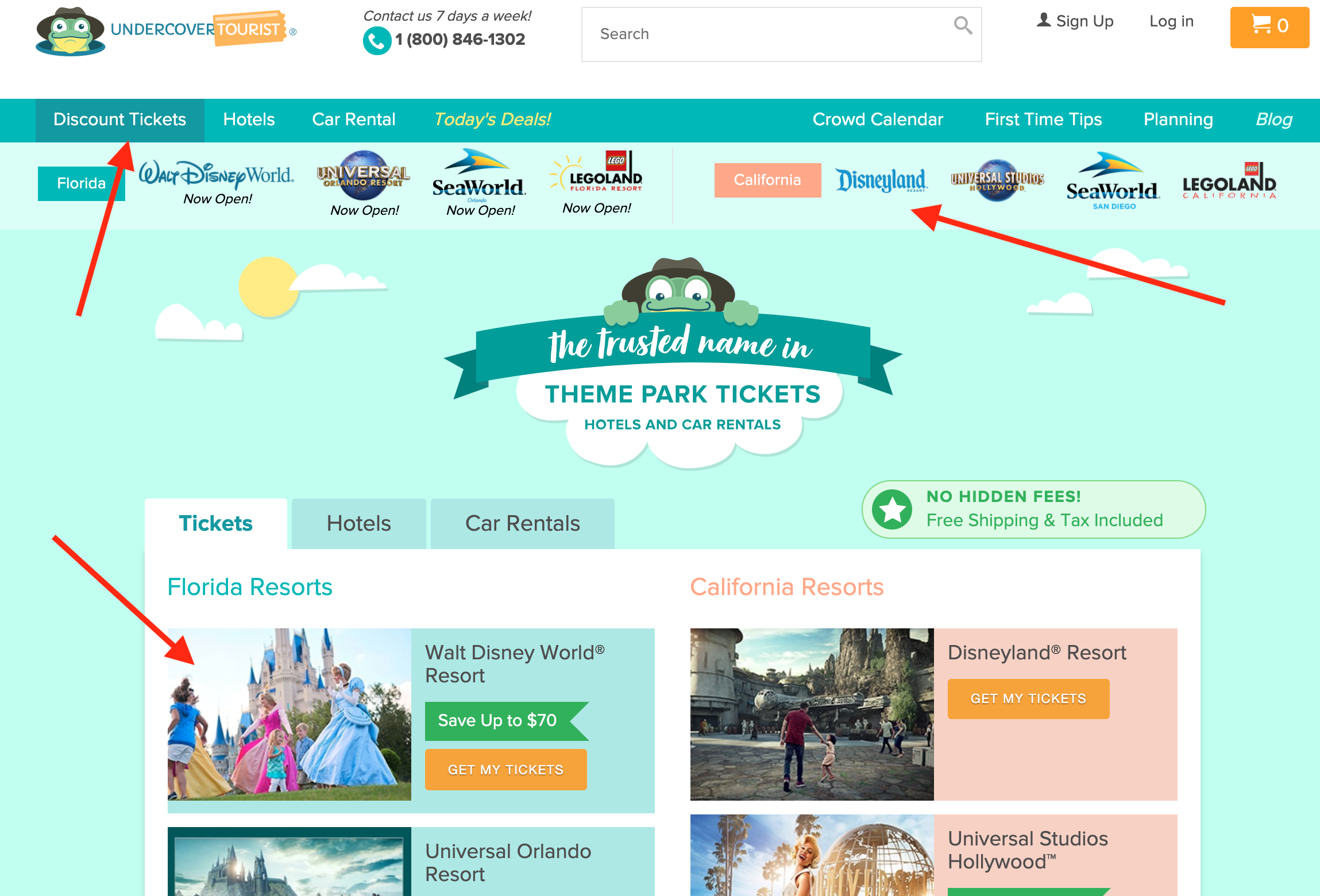 Finding discounted tickets on Undercover Tourist