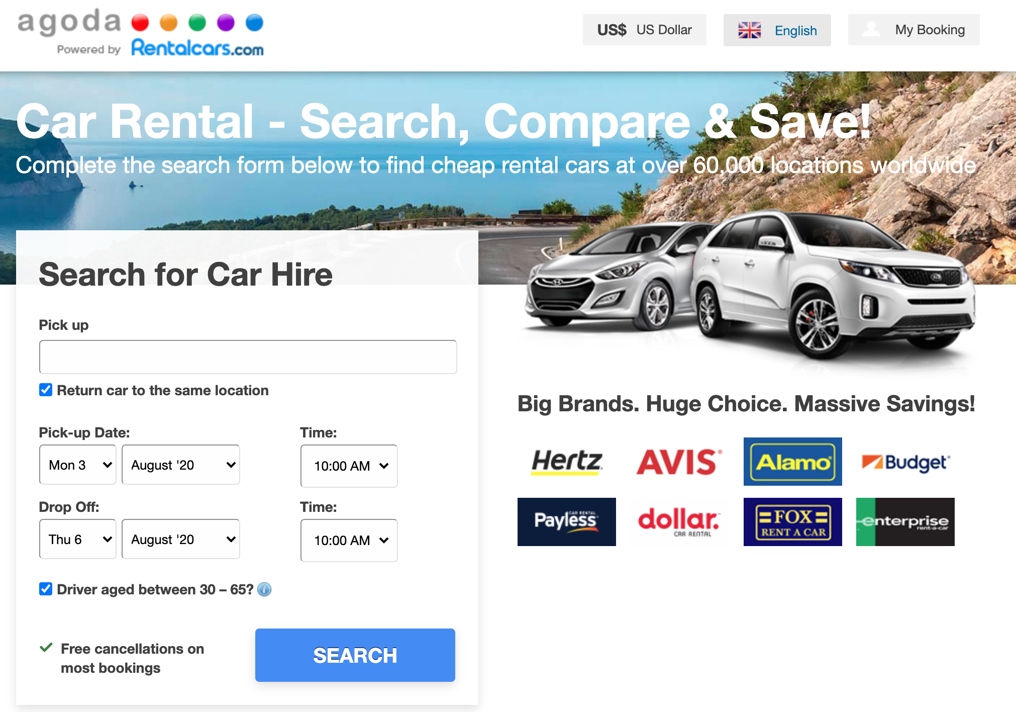 How to rent a car with Agoda