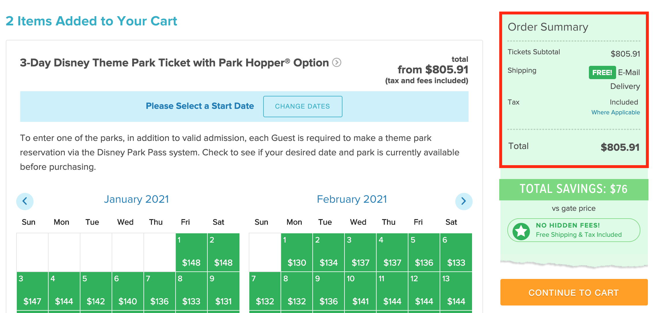 Price of tickets on Undercover Tourist