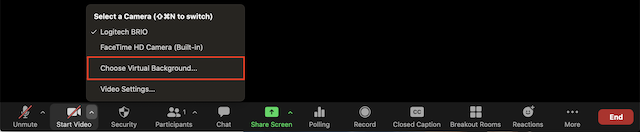 enable virtual background in zoom meeting