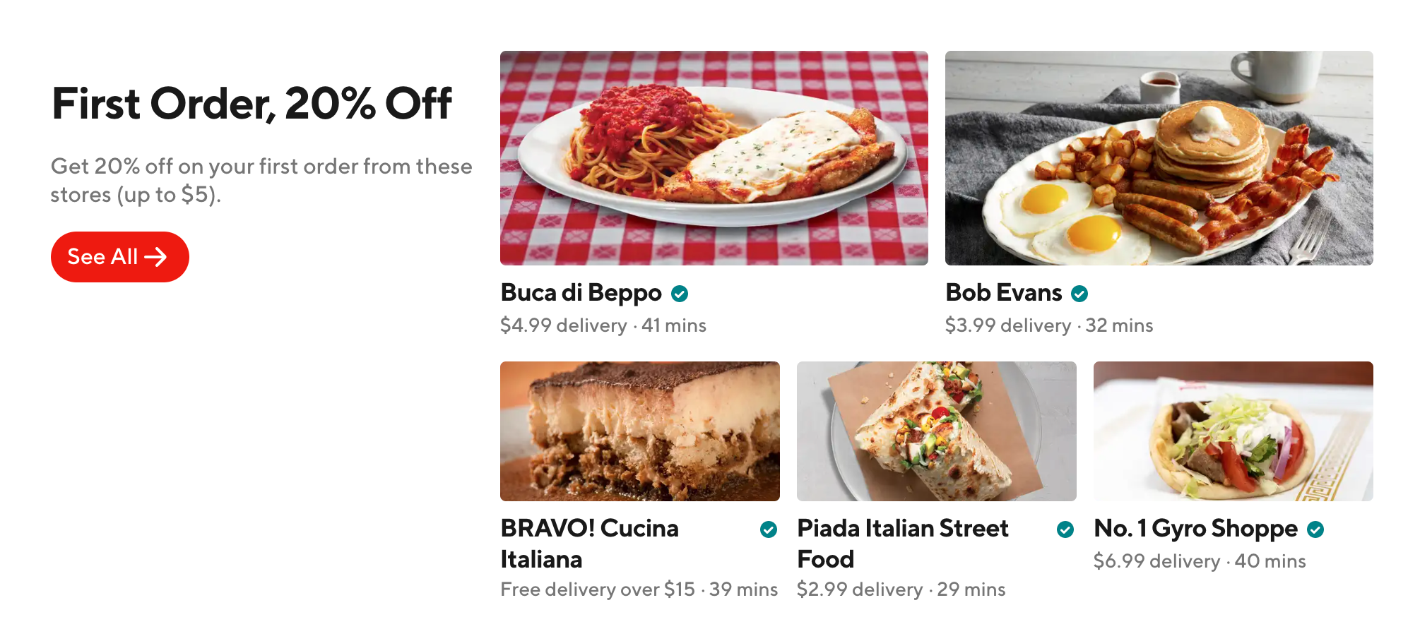 Discount on DoorDash Discount on DoorDash