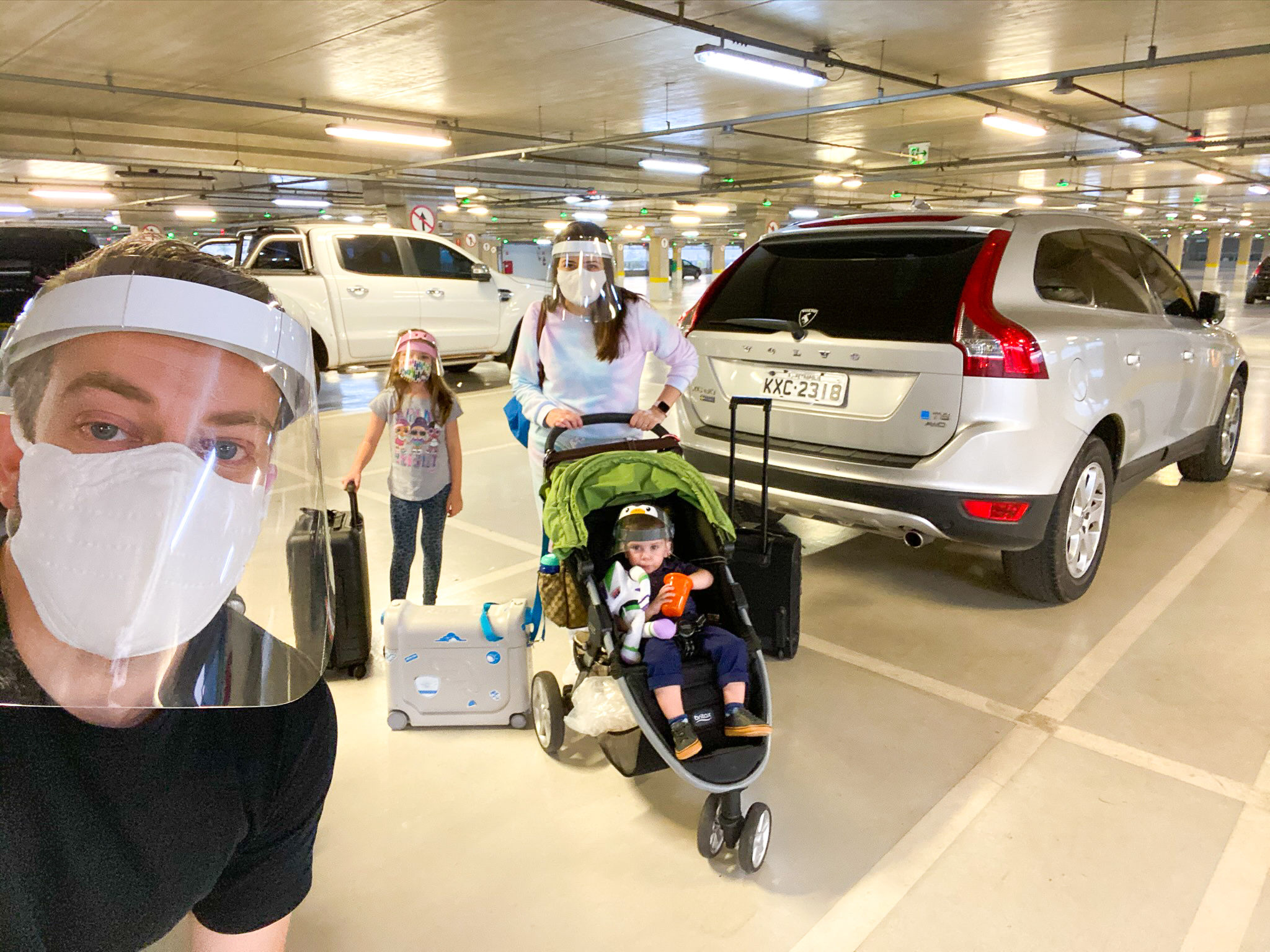Parking garage at GRU Airport in Sao Paulo
