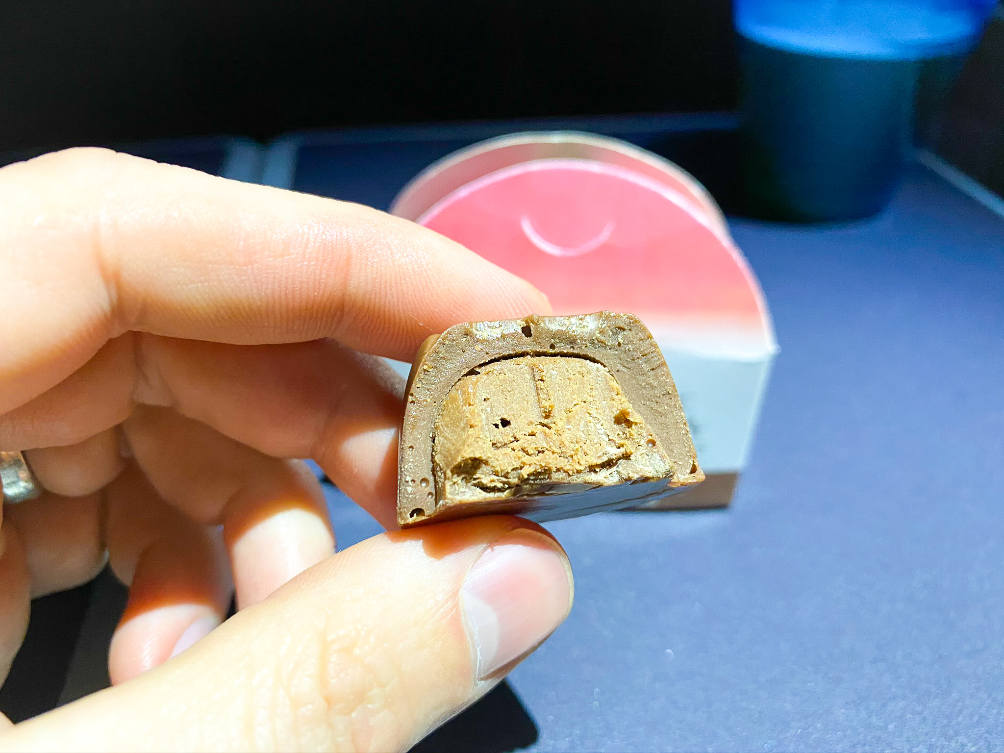 United Boeing 787 Dreamliner Polaris Business Class Chocolate Dessert Truffle