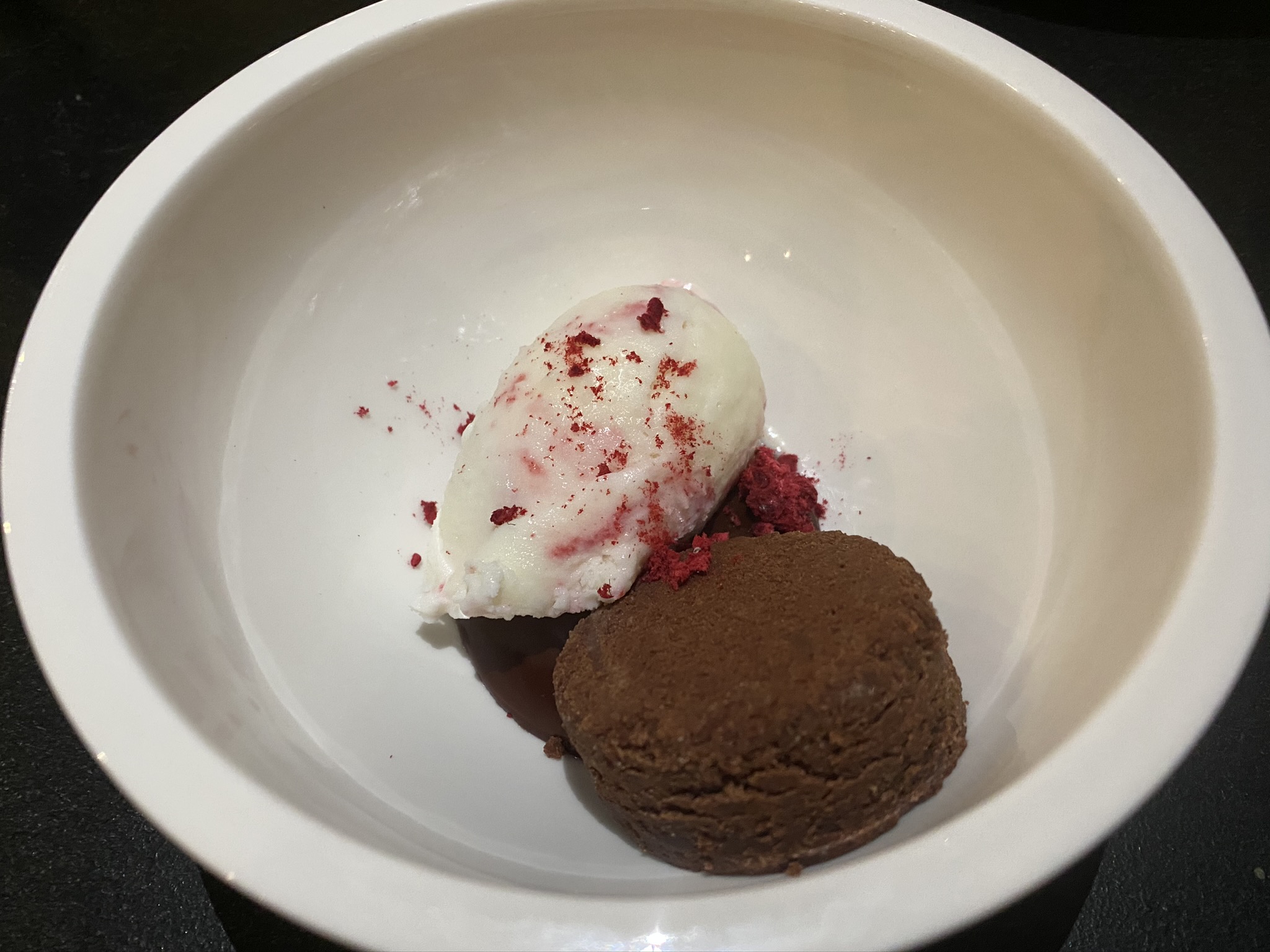 Ventana Big Sur an Alila Resort Sur House raspberry ripple raw milk sundae