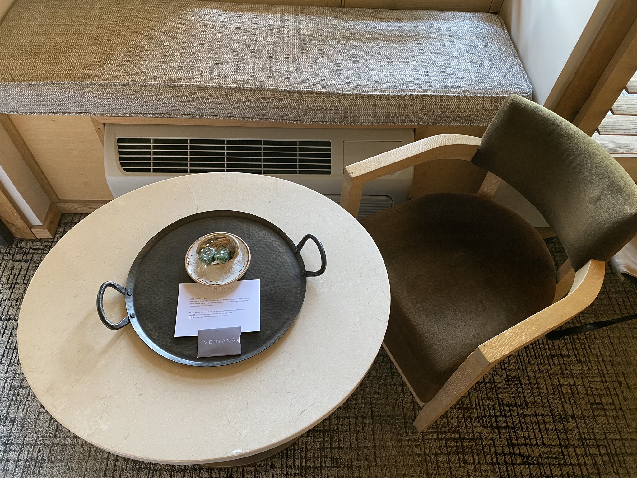 Ventana Big Sur an Alila Resort Ventana fireplace guestroom dining table