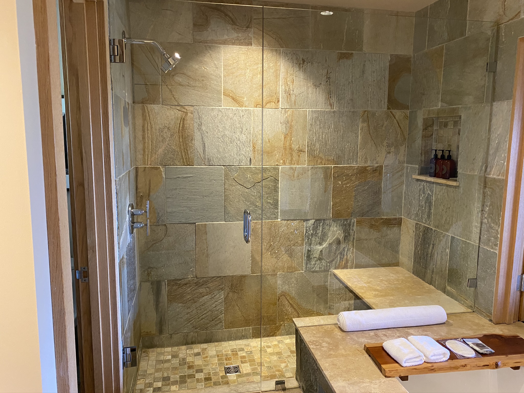 Ventana Big Sur an Alila Resort Ventana fireplace guestroom shower