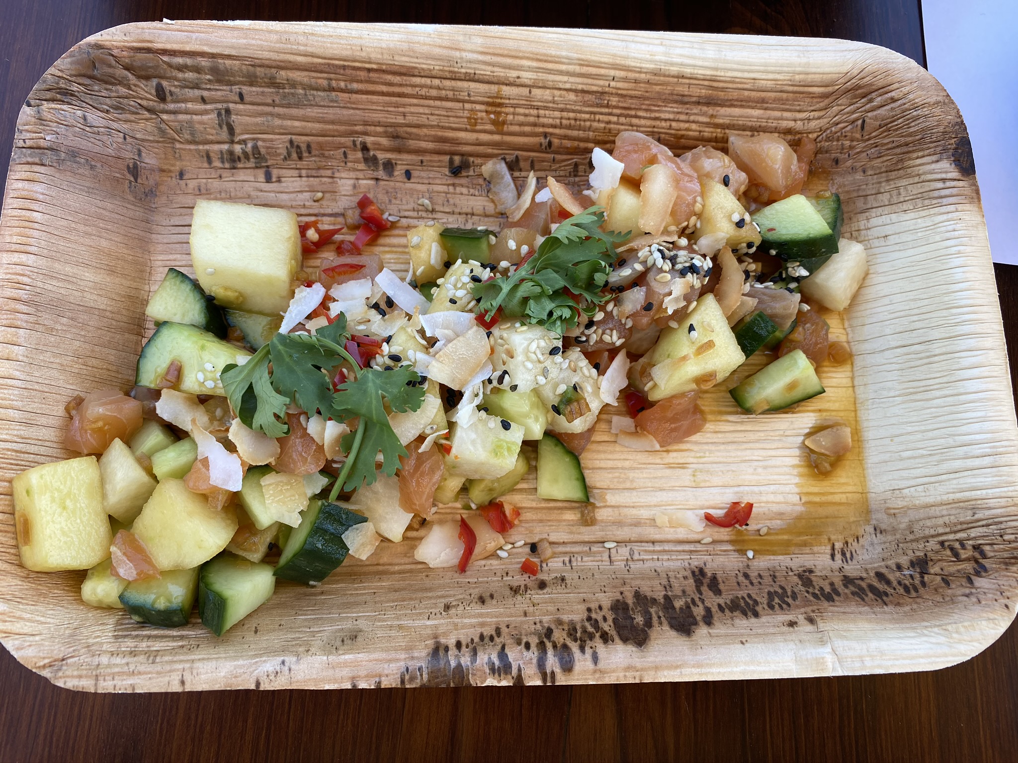 Ventana Big Sur an Alila Resort salmon poke