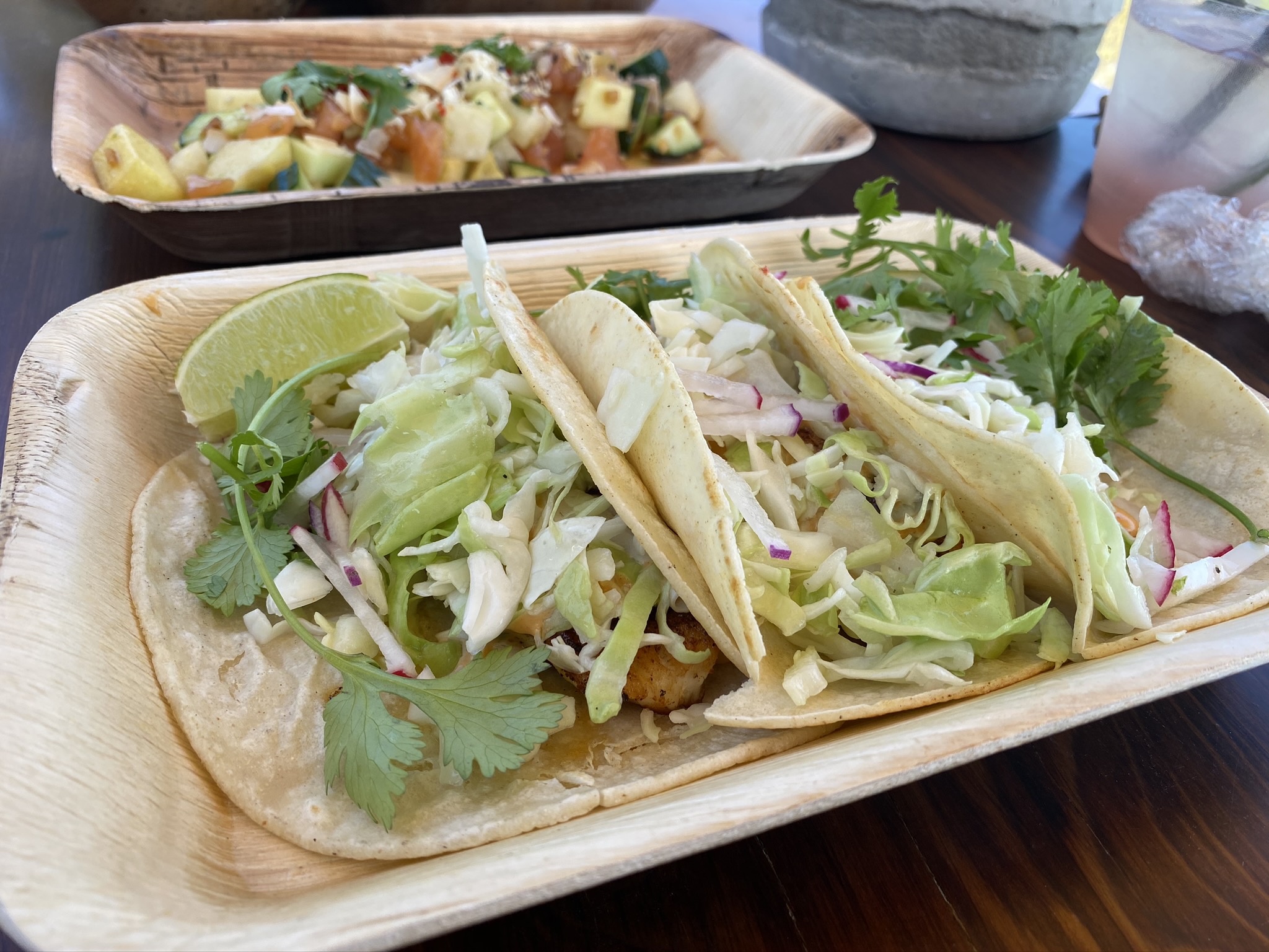 Ventana Big Sur an Alila Resort sun deck daily catch fish taco