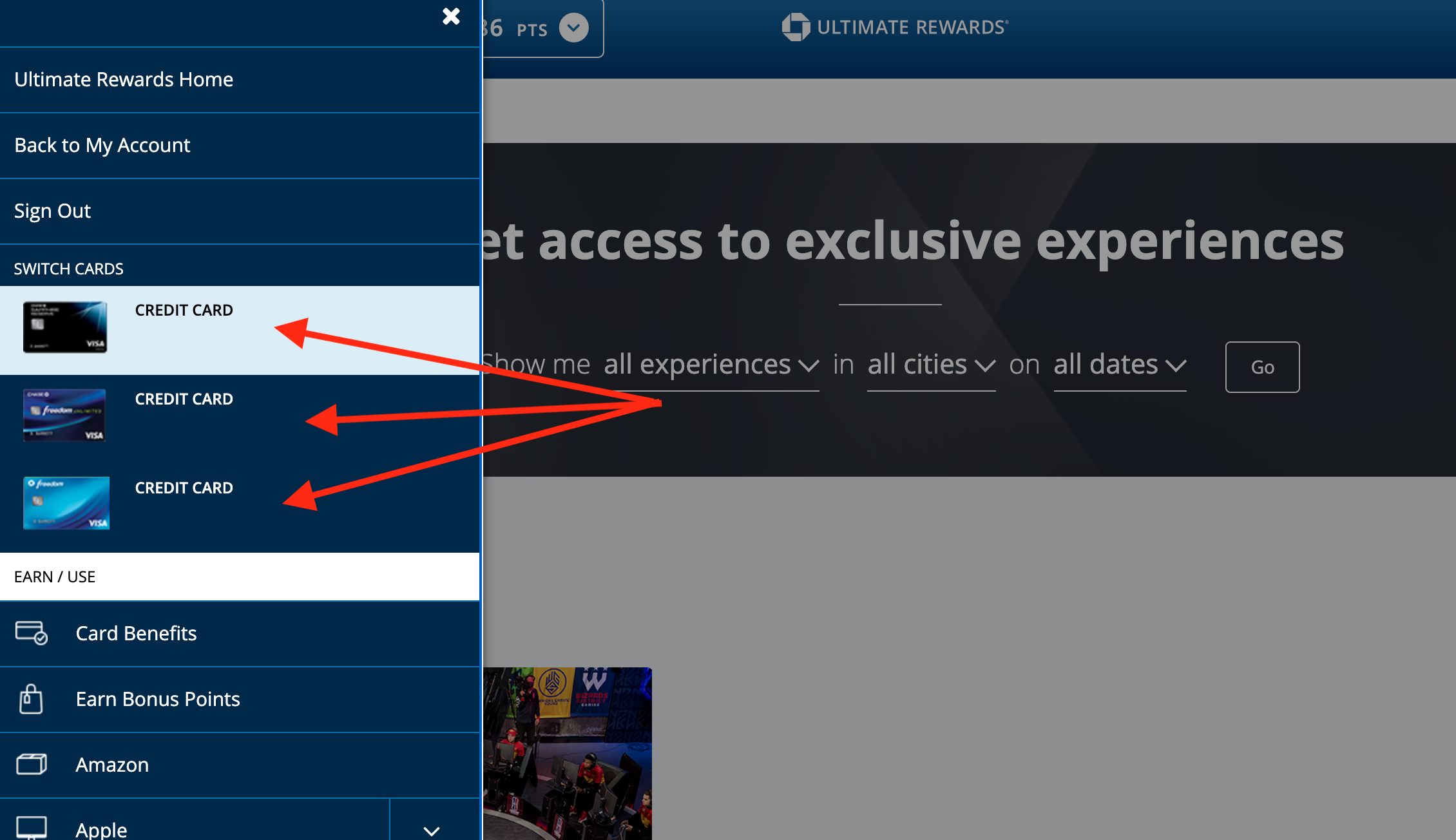 Chase Ultimate Rewards Experiences