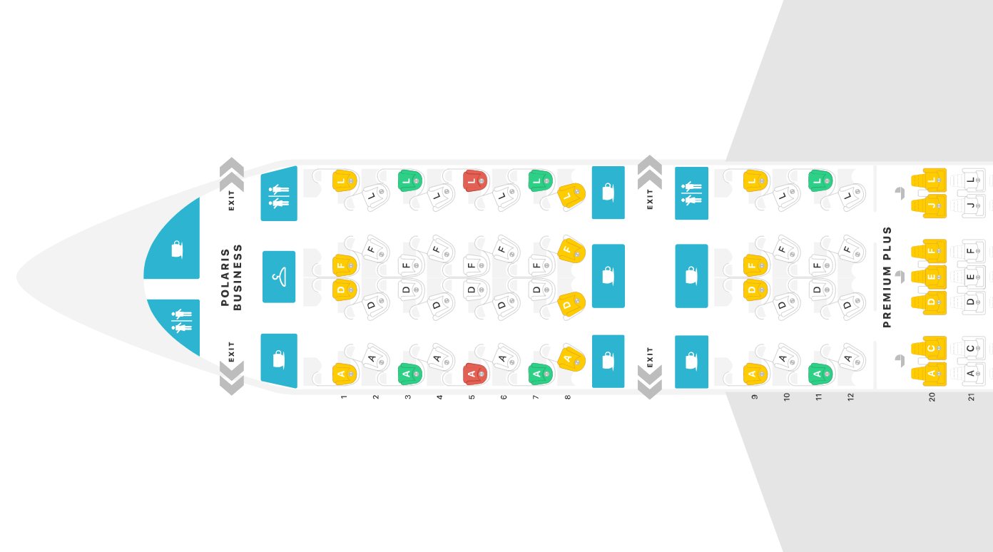 United Airlines 787 9 Dreamliner SeatGuru seat map