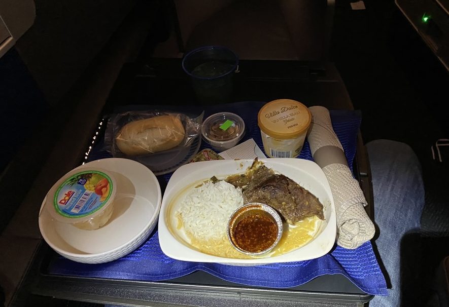 United Polaris dinner tray