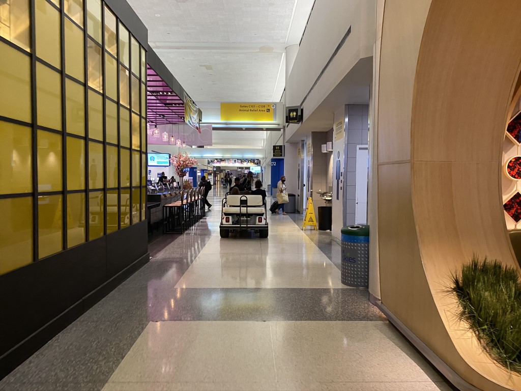 United cart in Newark EWR
