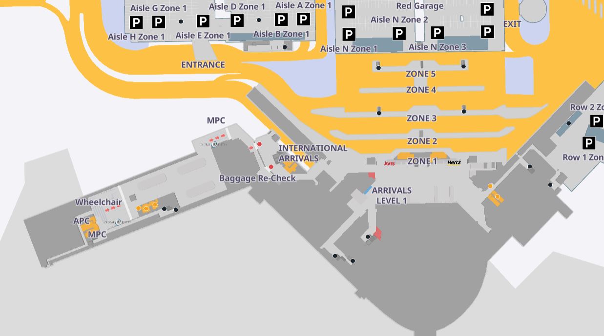 William P Hobby International Airport Arrivals Level