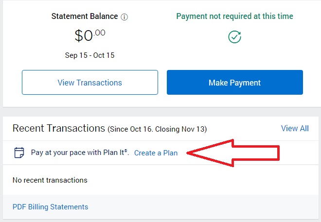 Amex Plan It