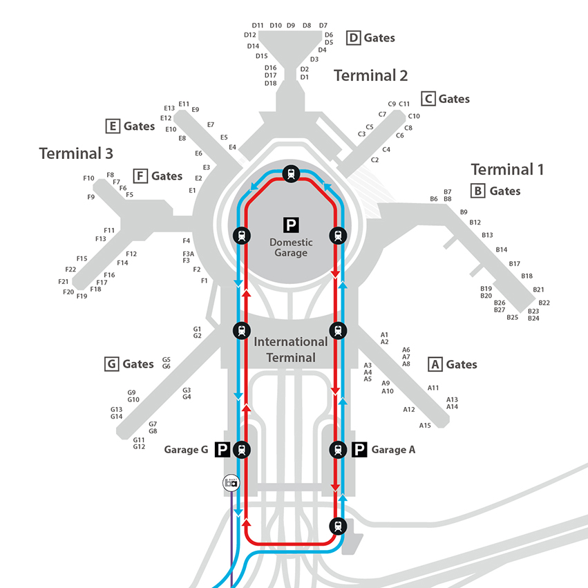 SFO Airport Map