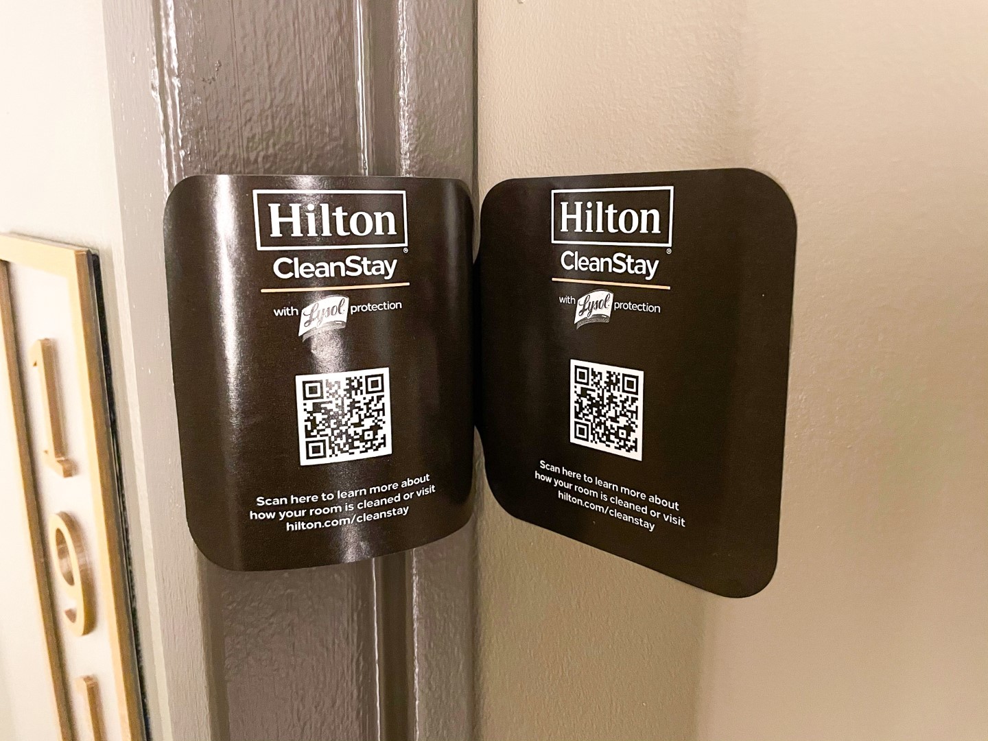 C. Baldwin Curio Collection Hilton Hotel in Houston Texas CleanStay seal