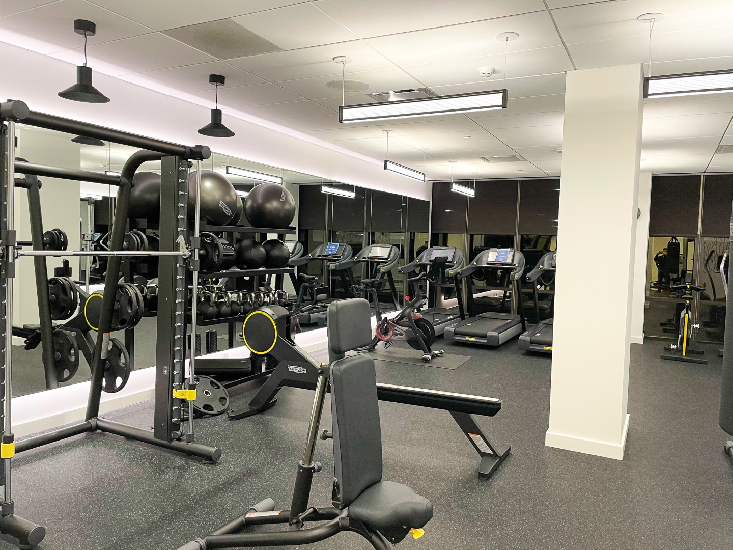 C. Baldwin Curio Collection Hilton Hotel in Houston Texas Fitness Center