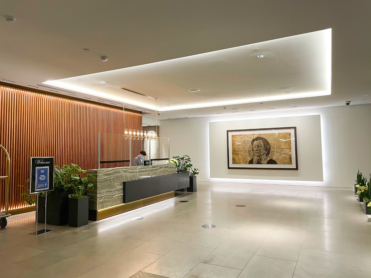 C. Baldwin Curio Collection Hilton Hotel in Houston Texas Front Desk