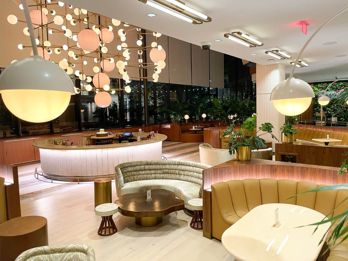 C. Baldwin Curio Collection Hilton Hotel in Houston Texas Lobby Bar seating