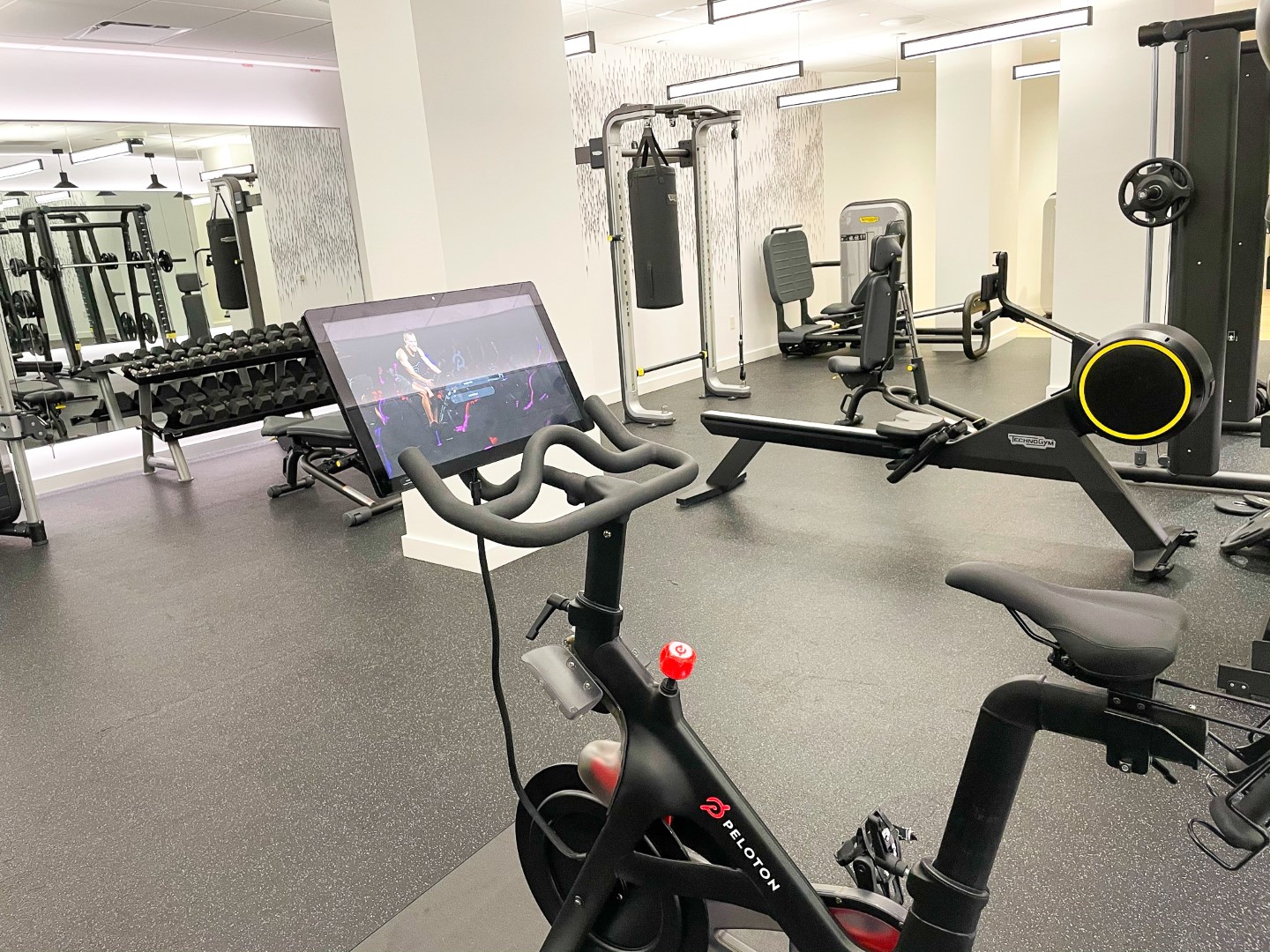 C. Baldwin Curio Collection Hilton Hotel in Houston Texas gym