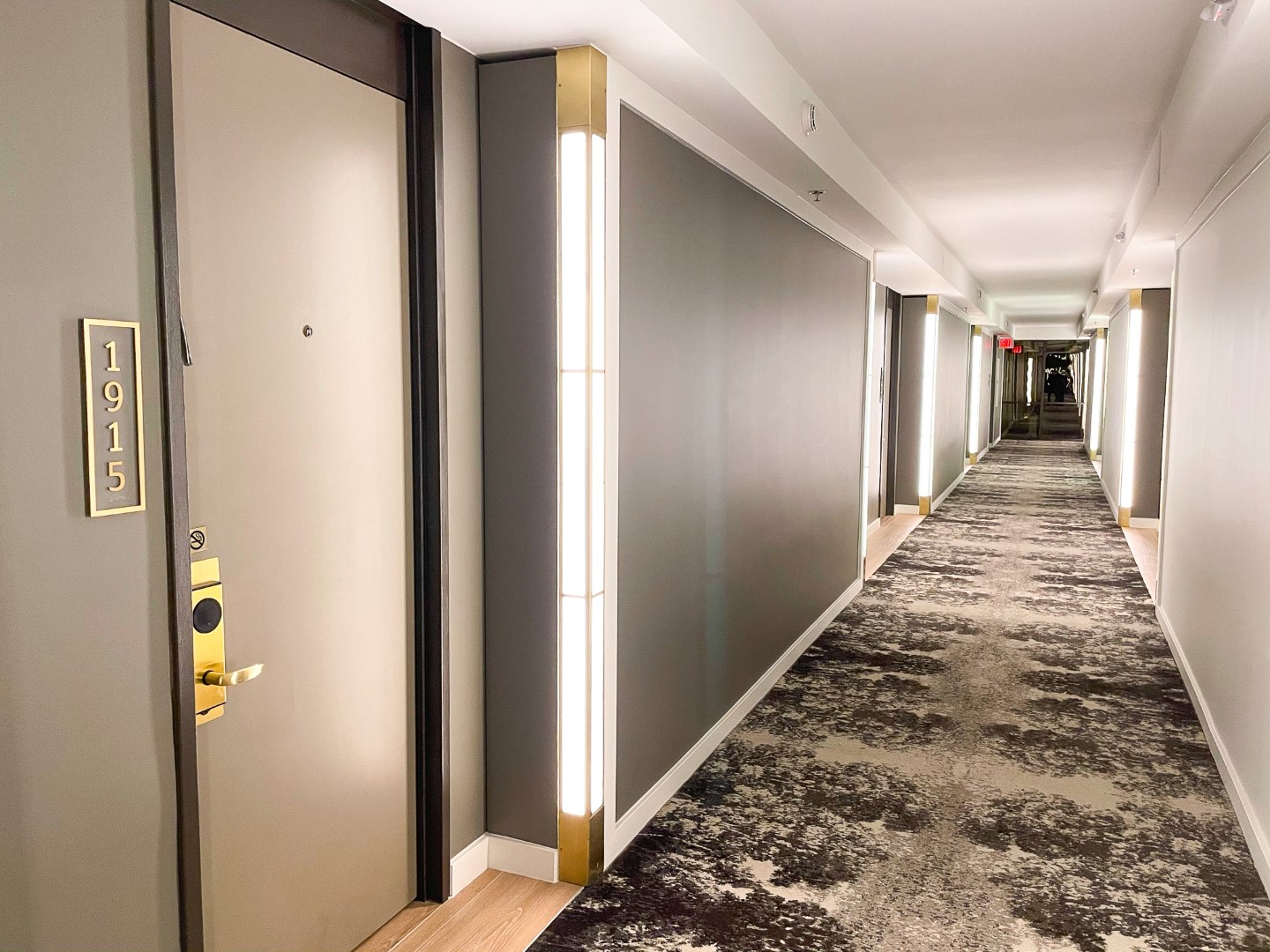 C. Baldwin Curio Collection Hilton Hotel in Houston Texas hallway