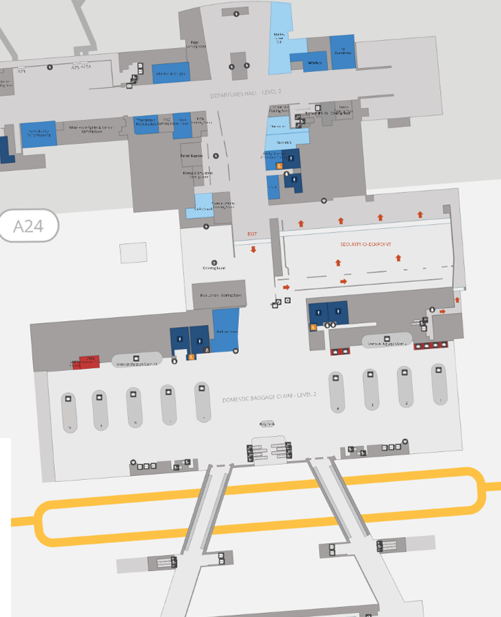 Salt Lake City Main Terminal Departures and Baggage Claim