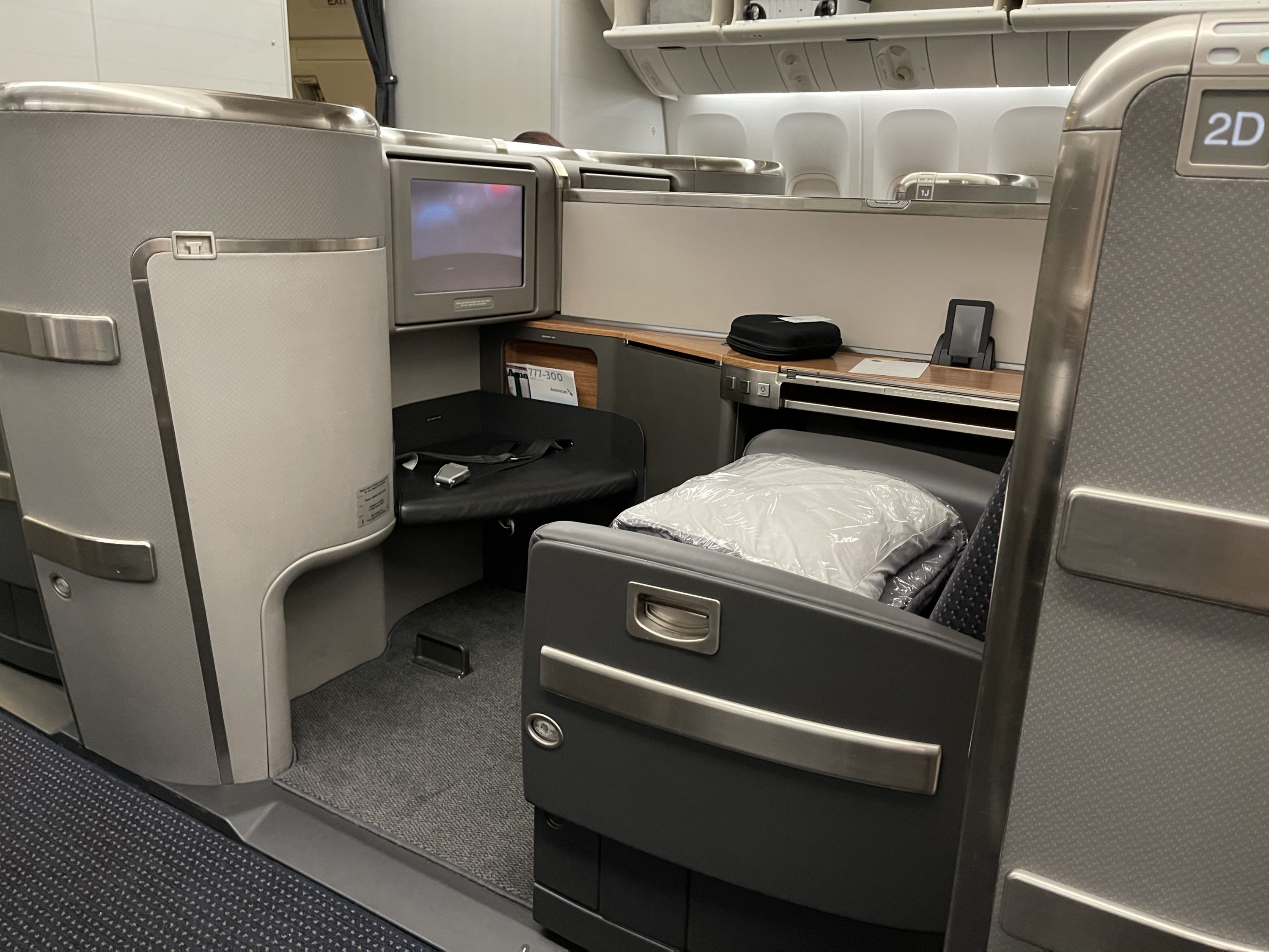 American Airlines First Class Seat 777 300ER Side View