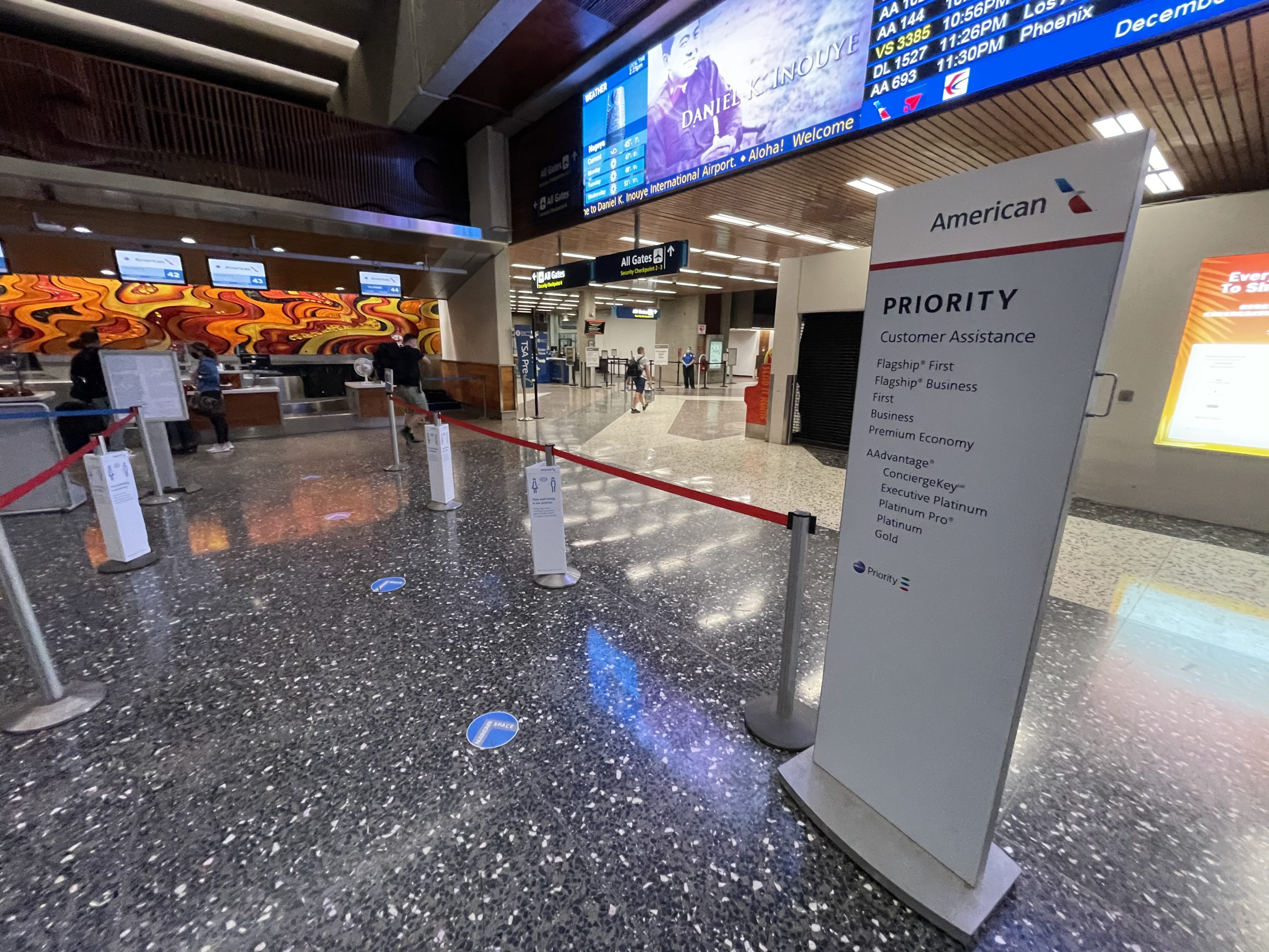 American Airlines HNL Check In