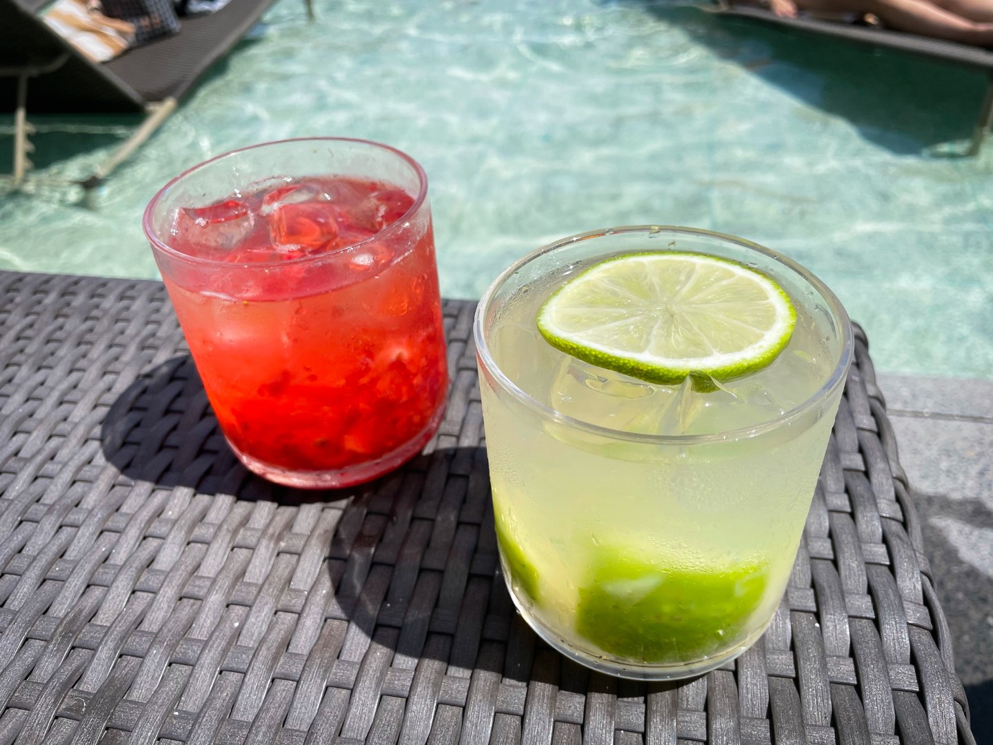 Caipirinhas at Canto pool bar Grand Hyatt Rio de Janeiro