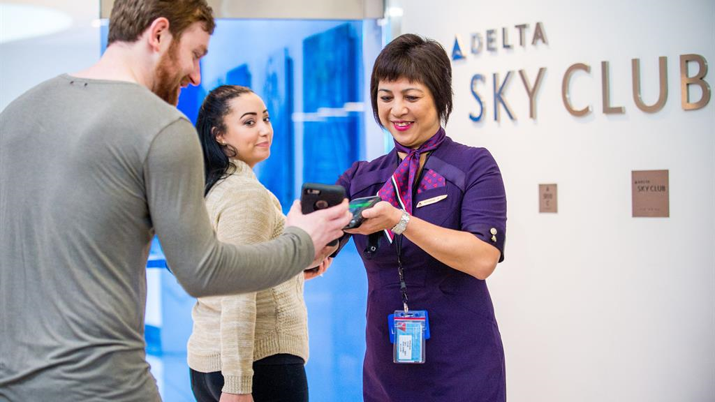 Delta Sky Club employee check in Delta Sky Club employee check in