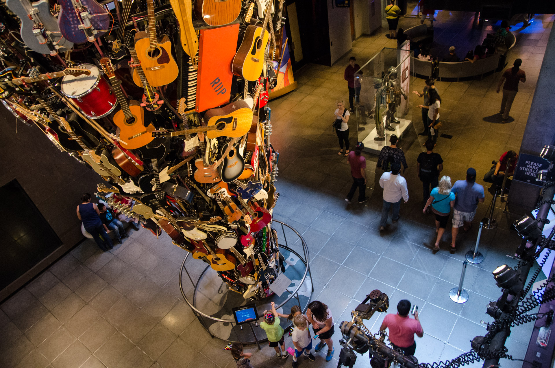 Museum of Pop Culture guitar sculpture