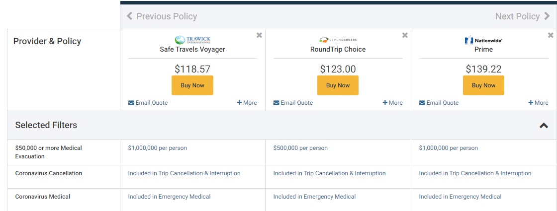 Seven Corners Travel Insurance