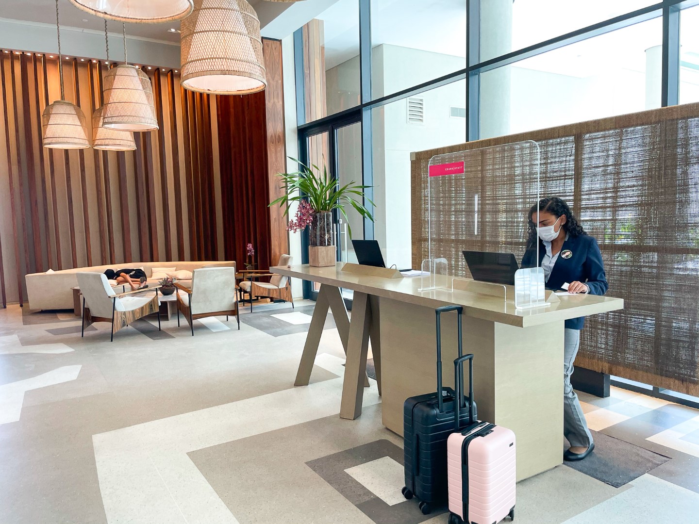 World of Hyatt check in desk Grand Hyatt Rio de Janeiro